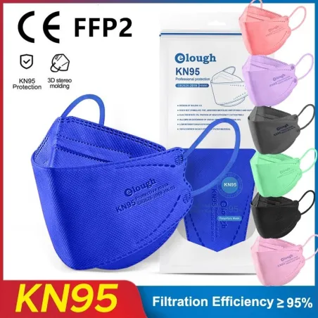 Face / mouth protective masks - antibacterial - reusable - FPP2 - KN95