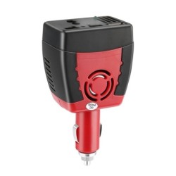 Car cigarette lighter power inverter - adapter - with USB charging port - 150W - 12V DC to 220V AC
