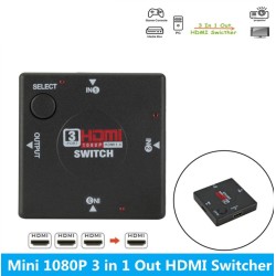 Mini 3 in 1 splitter box Selector - HD / TV