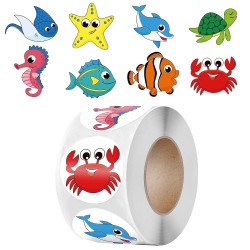 Cartoon starfish stickers for children -  decoration - stationery