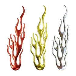 Sticker voiture / moto - Flamme de feu 3D