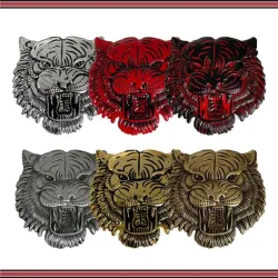 Autocollant de voiture en métal - emblème - tête de tigre 3D