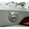 Sticker voiture / moto - emblème métal - tête de tigre 3D