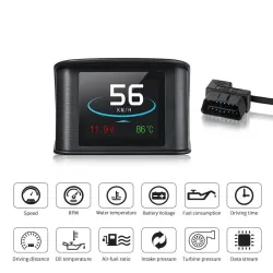 OBDSPACE P10 - ordinateur de bord pour voiture - scanner OBD2 - numérique - jauge de vitesse / consommation de carburant / tempé