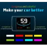 OBDSPACE P10 - ordinateur de bord pour voiture - scanner OBD2 - numérique - jauge de vitesse / consommation de carburant / tempé