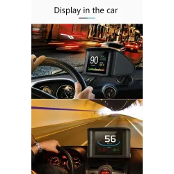 OBDSPACE P10 - ordinateur de bord pour voiture - scanner OBD2 - numérique - jauge de vitesse / consommation de carburant / tempé