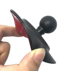 Ventouse pour tableau de bord de voiture - plaque ronde - avec ruban adhésif - support pour GoPro / GPS / Smartphones