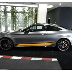 Bandes latérales / supérieures / de toit - autocollants de voiture - pour Mercedes Benz Coupé 2 portes / Berline 4 portes