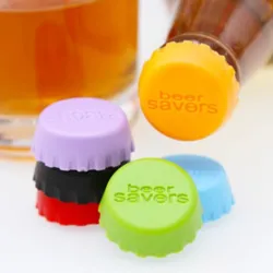 Bouchon de bouteille de bière en silicone - bouchon réutilisable - 6 pièces