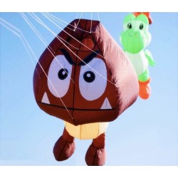 Soft inflatable kite - multi-color - mushroom - 3MKites