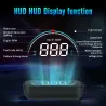 WIIYII M8 - HUD - affichage tête haute - système d'avertissement de survitesse - projecteur de pare-brise - OBD2 II - EUOBD