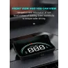 WIIYII M8 - HUD - affichage tête haute - système d'avertissement de survitesse - projecteur de pare-brise - OBD2 II - EUOBD