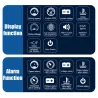 WIIYII M8 - HUD - affichage tête haute - système d'avertissement de survitesse - projecteur de pare-brise - OBD2 II - EUOBD