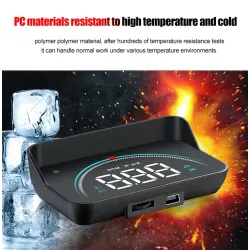 WIIYII M8 - HUD - affichage tête haute - système d'avertissement de survitesse - projecteur de pare-brise - OBD2 II - EUOBD