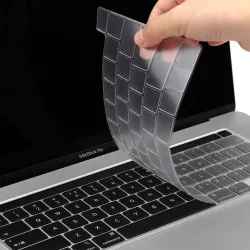 Coque de protection du clavier - silicone souple - disposition UE - pour Macbook Pro 13