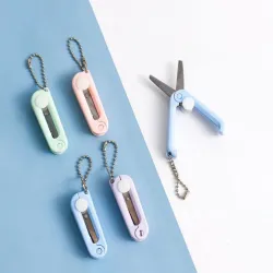 Mini ciseaux colorés - rétractables - pliables