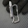 Multifunction mini knife - with bottle opener / carabiner - stainless steelKnives & Multitools