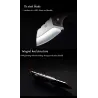 Mini foldable knife - stainless steel - wooden handle - with leather coverKnives & Multitools