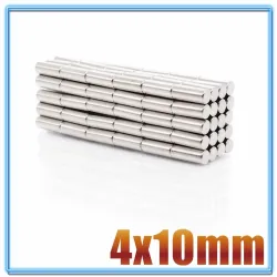 N35 - aimant néodyme - cylindre puissant - 4mm * 10mm - 20 - 500 pièces