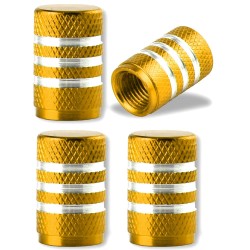 Aluminum tire valves - stripes design - 4 piecesWheel parts