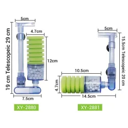 Aquarium air pump - biochemical filter - double foam sponge - ultra quietPumps