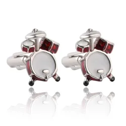 Tambour musical - boutons de manchette