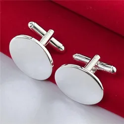 Boutons de manchette boutons ovales