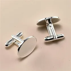 Boutons de manchette boutons ovales
