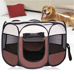 Tente portable pour animaux de compagnie - parc pliable - extérieur / intérieur
