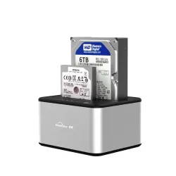 5GBP - USB 3.0 - double baie en aluminium - station d'accueil - boîtier HDD