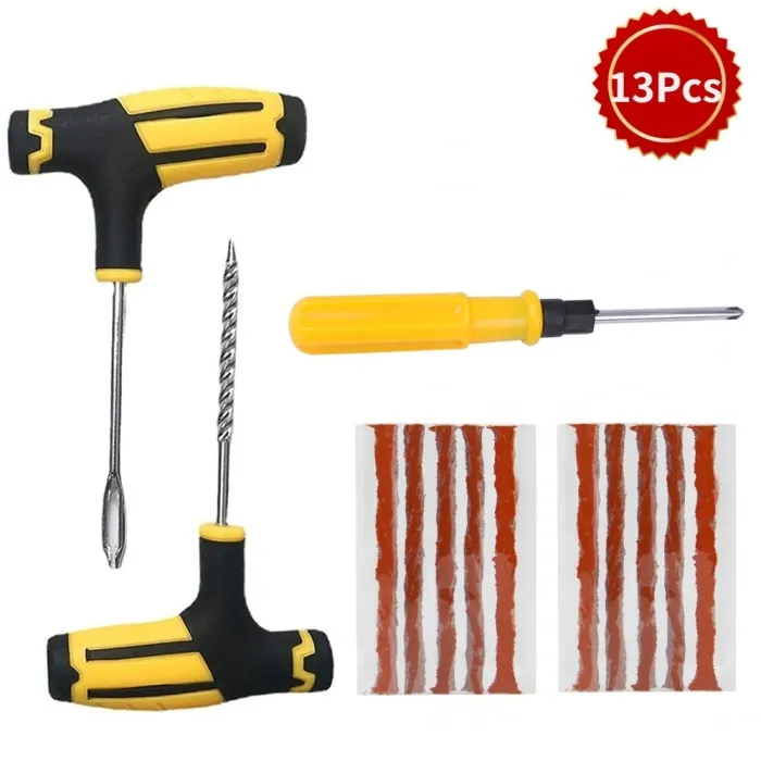 Car tire repair kit - puncture repair strips - with storage bagTire repair parts