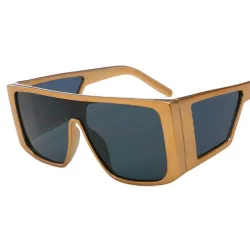 Lunettes de soleil carrées - oversize - UV400 - mixte