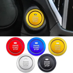 Bouton de démarrage / arrêt du moteur de voiture - anneau - autocollant - pour Subaru BRZ Impreza XV Forester Outback Legacy