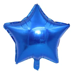 Ballons aluminium - gonflables à l'hélium - en forme d'étoile - 45 cm