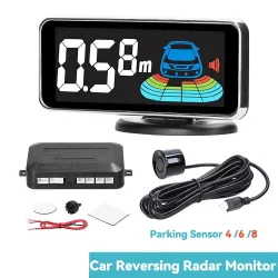 Capteur de stationnement de voiture - radar - stationnement automatique inversé - affichage du moniteur LCD - LED