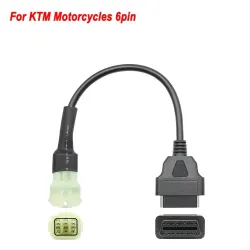 OBD2 16 broches à 3 broches/6 broches - câble pour KTM - adaptateur pour moto - réglage du logiciel ECU