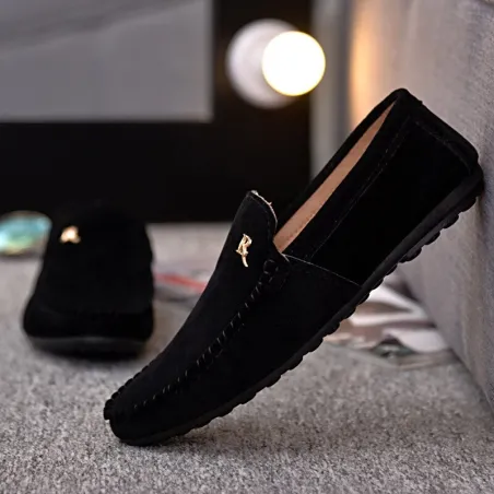 Mocassins à enfiler élégants - noir