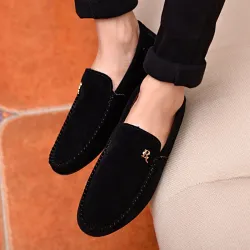 Mocassins à enfiler élégants - noir
