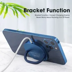 Chargeur magnétique sans fil - charge rapide - avec support - USB C - pour IPhone 12 Pro / Samsung