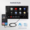 Autoradio Android 10 - 4GB-64GB - Bluetooth - IA - 8-core - CarPlay - 4G