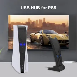 HUB USB pour PS5 - 4 ports - répartiteur - extenseur