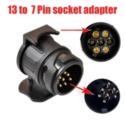 Connecteur de remorque 13 à 7 broches - prise - adaptateur - étanche - 12V