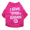 "I give free kisses" - t-shirt pour chiens/chats