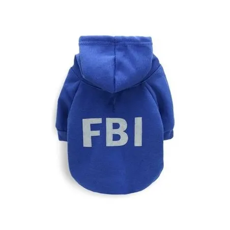 Sweat à capuche chaud - pour chiens / chats - FBI