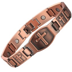 Magnetic copper bracelet - cross designBracelets