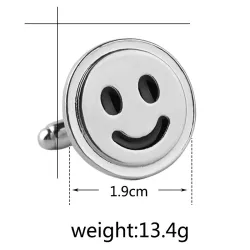 Boutons de manchette smiley
