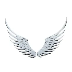 Ailes métalliques 3D - autocollant voiture / moto - 2 pièces