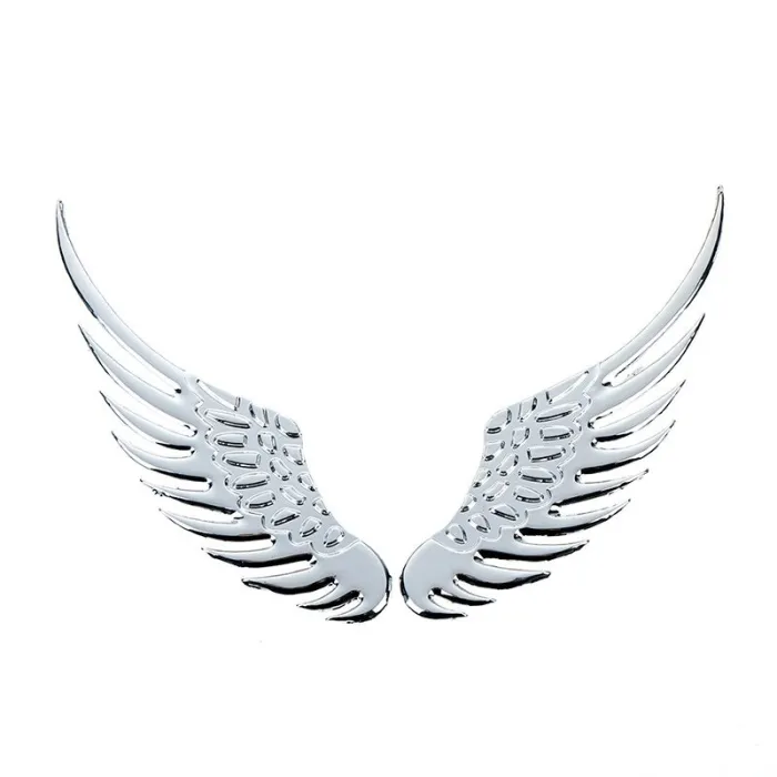 Ailes métalliques 3D - autocollant voiture / moto - 2 pièces