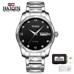 copy of HAIQIN - montre mécanique automatique - acier inoxydable - argent / blanc
