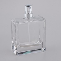 Glass perfume bottle - empty container - with atomiser - 50 ml
